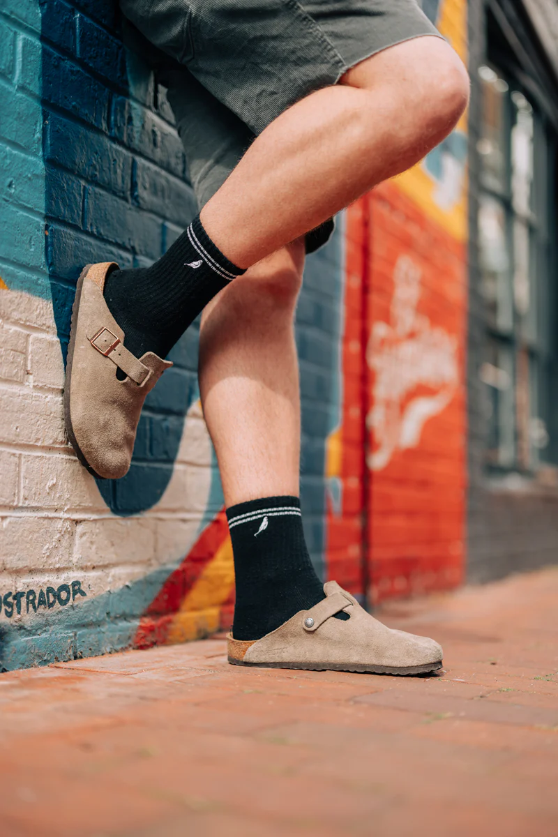 Black Budgy Crew Socks - Image 4